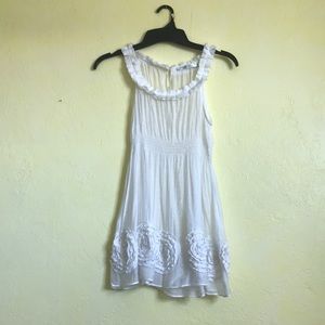 White lace flower summer tank